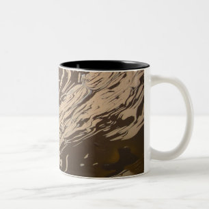Caneca De Café Em Dois Tons De "redemoinho Yin Yang "