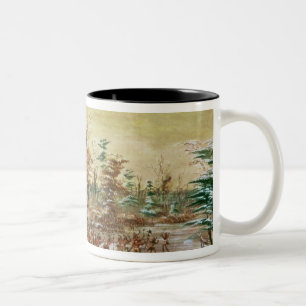 Caneca De Café Em Dois Tons De Tonty Suing para a paz