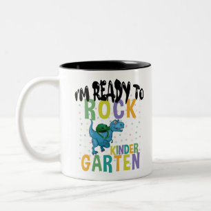 Caneca De Café Em Dois Tons De Volta à Escola Estou Pronto Para Balançar Pré-K