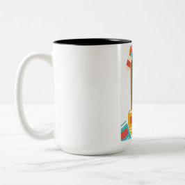 Caneca De Café Em Dois Tons De volta à escola Mug