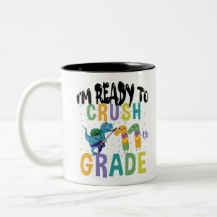Caneca De Café Em Dois Tons De Volta às Aulas Estou Pronto Para Balançar 11ª S