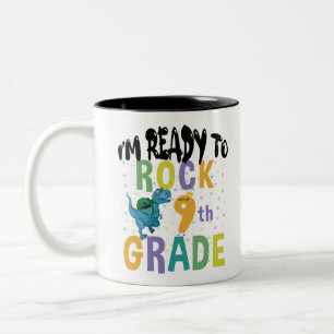 Caneca De Café Em Dois Tons De Volta às Aulas Estou Pronto para Balançar 9ª Sé