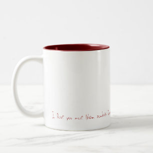 Caneca De Café Em Dois Tons Dear, I love you more than zombies love brain...