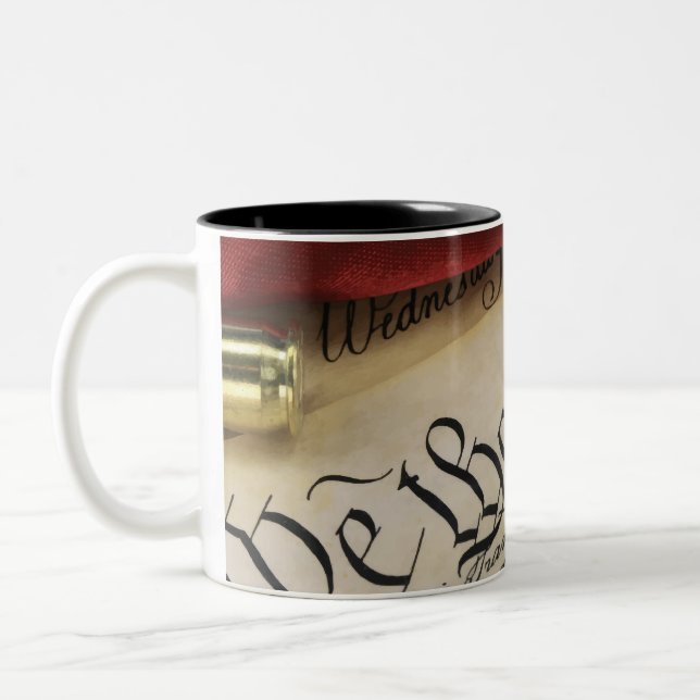 Caneca De Café Em Dois Tons Declaração de independência (Esquerda)