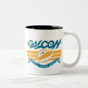Caneca De Café Em Dois Tons deco_rocket_gold