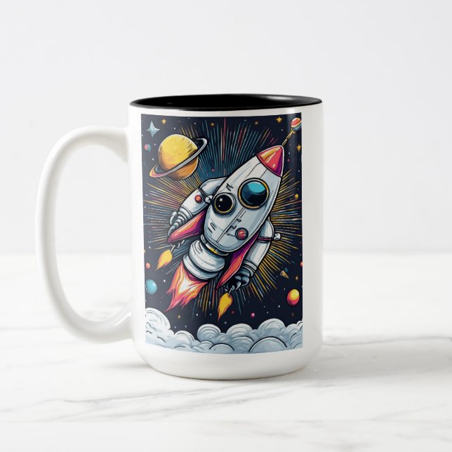Caneca De Café Em Dois Tons Decolagem! (Esquerda)