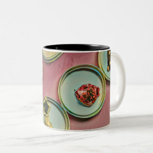 Caneca De Café Em Dois Tons decoração do compro de sorvetes