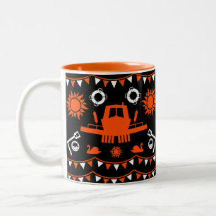 Caneca De Café Em Dois Tons Decoração e Presentes para Narrowboat