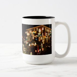 Caneca De Café Em Dois Tons Decorações de Natal ao ar livre