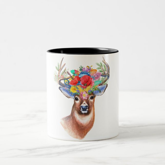 Caneca De Café Em Dois Tons Deer (Centro)
