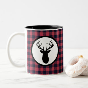 Caneca De Café Em Dois Tons Deer Antler Wilderness Mountain
