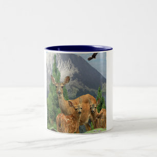 Caneca De Café Em Dois Tons Deer art