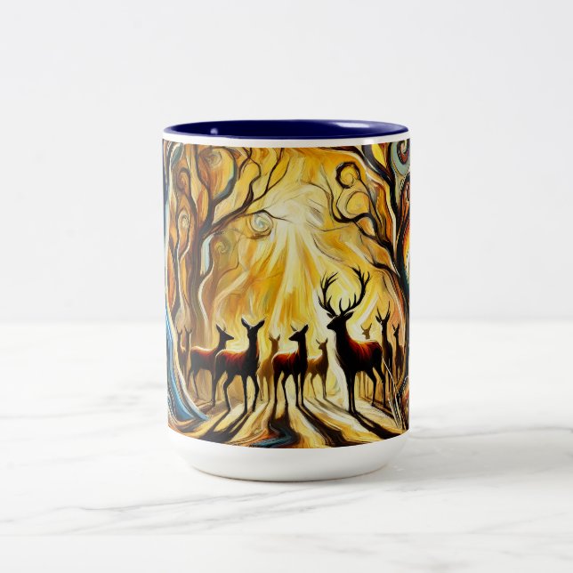 Caneca De Café Em Dois Tons Deer Mug (Centro)