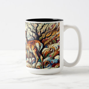 Caneca De Café Em Dois Tons Deer Mug