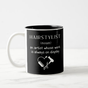 Caneca De Café Em Dois Tons Definição de Cabeleireiro Mensagem Fofa Gif de Est