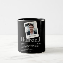 Caneca De Café Em Dois Tons Definição de Foto de Marido Divertido Moderno Pret