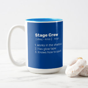 Caneca De Café Em Dois Tons Definição de Tripulação de palco