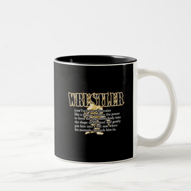 Caneca De Café Em Dois Tons Definição de um lutador (Direita)