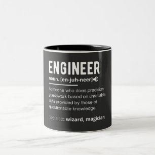 Caneca De Café Em Dois Tons DEFINIÇÃO DO engenheiro