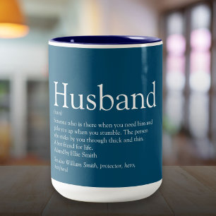 Caneca De Café Em Dois Tons Definição do Melhor Marido do Mundo