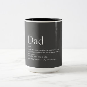 Caneca De Café Em Dois Tons Definição do Pai do Melhor Pai do Mundo de Todos