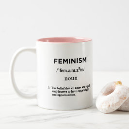 Caneca De Café Em Dois Tons definição feminista