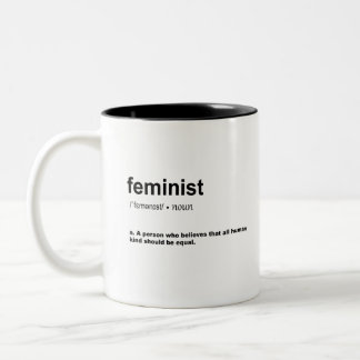 Caneca De Café Em Dois Tons Definição FEMINISTA