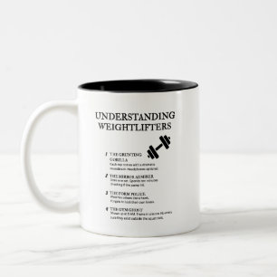 Caneca De Café Em Dois Tons Definições Engraçadas de Vida de Gym