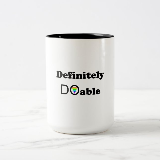 Caneca De Café Em Dois Tons Definitivamente exequível (Centro)
