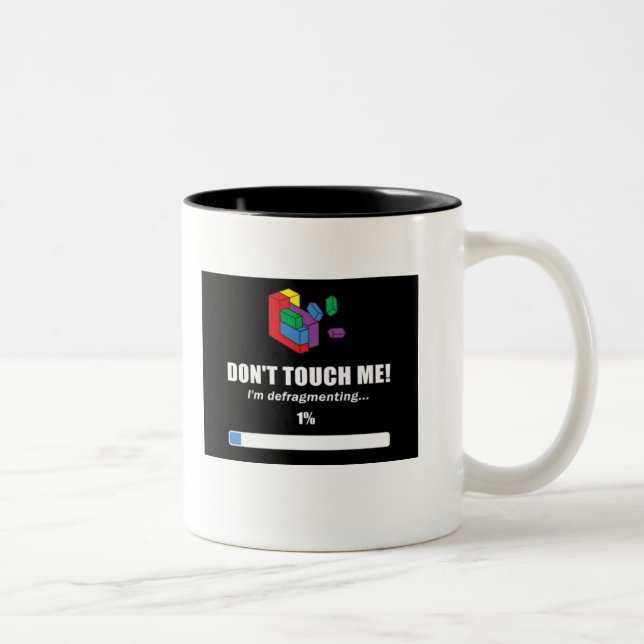 Caneca De Café Em Dois Tons Defragment (Direita)