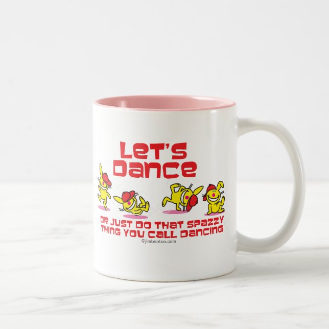 Caneca De Café Em Dois Tons Deixe-nos dançar (Direita)