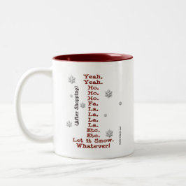 Caneca De Café Em Dois Tons Deixe-o nevar - antes e depois de Comprar - Mug