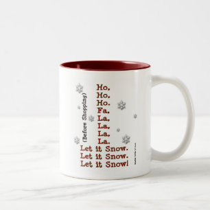 Caneca De Café Em Dois Tons Deixe-o nevar - antes e depois de Comprar - Mug