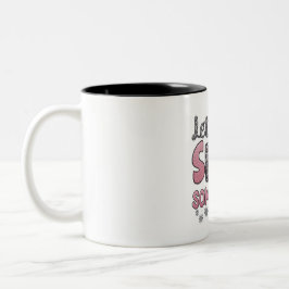 Caneca De Café Em Dois Tons Deixe-o nevar em outro lugar