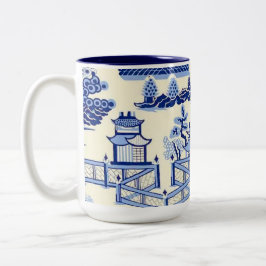 Caneca De Café Em Dois Tons Delft Blue China Ming Dynasty Tea House