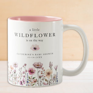 Caneca De Café Em Dois Tons Delicar Chá de fraldas de Flor Selvagem - Rosa Dus