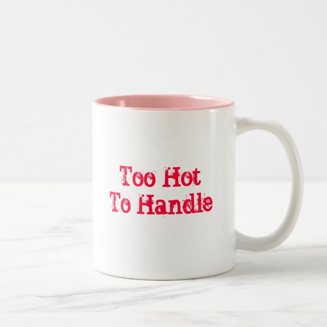 Caneca De Café Em Dois Tons Demasiado quente para segurar (Direita)
