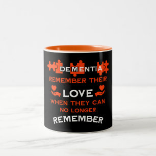 Caneca De Café Em Dois Tons Dementia Esperança Por Uma Cura