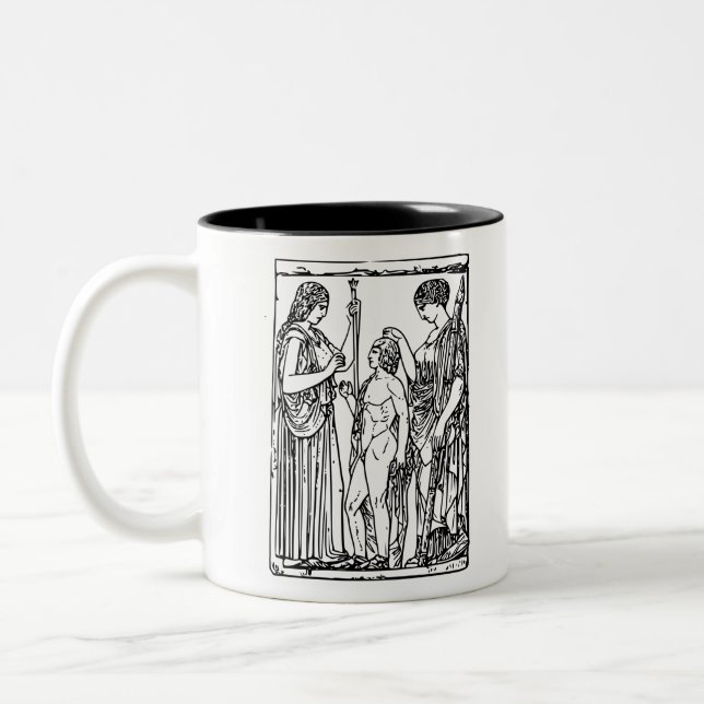 Caneca De Café Em Dois Tons Demeter e Persephone (Esquerda)