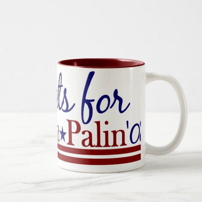 Caneca De Café Em Dois Tons Democratas para McCain Palin (Direita)