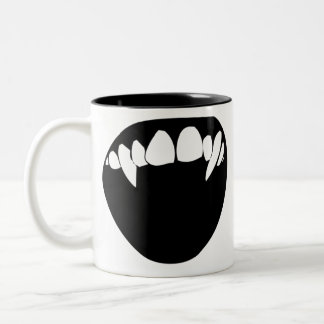 Caneca De Café Em Dois Tons Dentes do vampiro