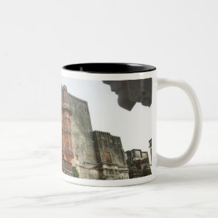 Caneca De Café Em Dois Tons Dentro do Castelo Real de Ghanerao, Rajasthan, Índ