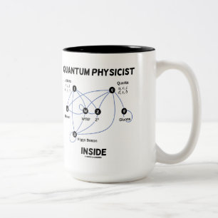 Caneca De Café Em Dois Tons Dentro do Físico Quântico (Higgs Field Higgs Boson