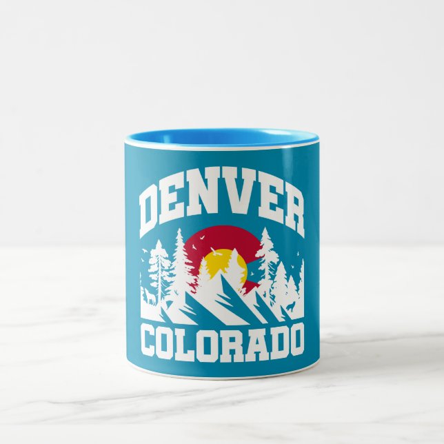 Caneca De Café Em Dois Tons Denver, Colorado (Centro)