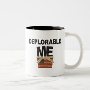 Caneca De Café Em Dois Tons Deplorável mim