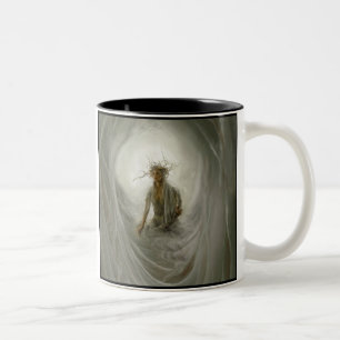 Caneca De Café Em Dois Tons Depositário da luz da floresta