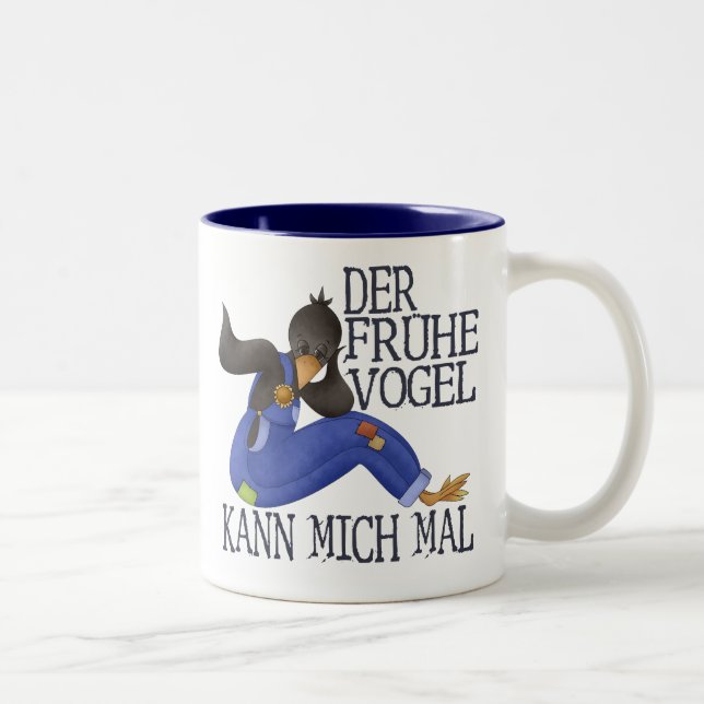 Caneca De Café Em Dois Tons Der Frühe Vogel (Direita)