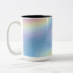 Caneca De Café Em Dois Tons Deriva do Céu Pastel