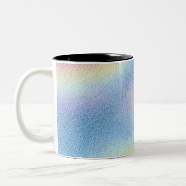 Caneca De Café Em Dois Tons Deriva do Céu Pastel (Esquerda)