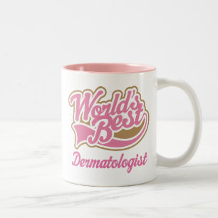 Caneca De Café Em Dois Tons Dermatologista bonito